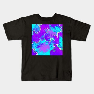 Purple & blue Marble Kids T-Shirt